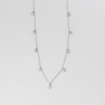 925 Silver Opal & CZ Charm Necklace - Image 3