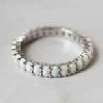925 Silver Opal Eternity Ring - Image 3
