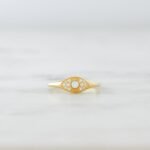 925 Silver Opal Evil Eye Ring - Image 4