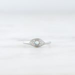 925 Silver Opal Evil Eye Ring - Image 3