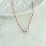 925 Silver Opal Flower Necklace - Image 4