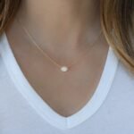 925 Silver Opal Halo Necklace - Image 4