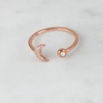 925 Silver Opal Moon Ring - Image 6