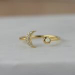 925 Silver Opal Moon Ring - Image 4