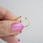 925 Silver Open Ball Cuff Ring - Image 4