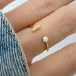 925 Silver Open Cuff Opal Ring - Image 5
