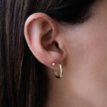 925 Silver Oval Hoop Earrings - Image 9