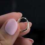 925 Silver Oval Hoop Earrings - Image 4