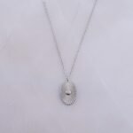 925 Silver Oval Medallion Necklace - Image 3