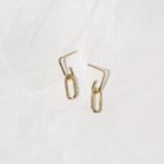 925 Silver Paperclip Chain Earrings - Image 3