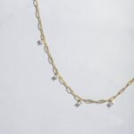 925 Silver Paperclip Charm Necklace - Image 9