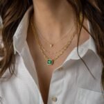 925 Silver Emerald Pendant Necklace - Image 5