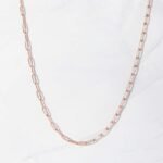 925 Silver Paperclip Necklace - Image 4