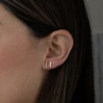 925 Silver Bar Studs Earrings - Image 5
