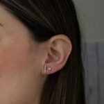 925 Silver Bar Studs Earrings - Image 3