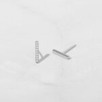 925 Silver Bar Studs Earrings - Image 2
