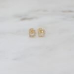 925 Silver Initial Studs Earrings - Image 6