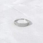 925 Silver Pave Signet Ring - Image 3