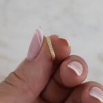 925 Silver Square Huggies Earring - Image 2