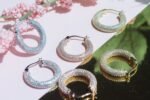 925 Silver Tube Hoops Earrings - Image 2