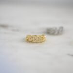 925 Silver Pave Chain Ring - Image 3