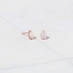 925 Silver Pear Studs Earrings - Image 4