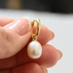 925 Silver Pearl Charm Earrings - Image 2