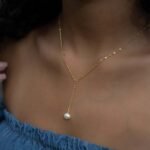 925 Silver Pearl Lariat Necklace - Image 5