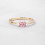 925 Silver Pink Cushion Ring - Image 9