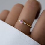 925 Silver Pink Cushion Ring - Image 8