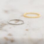 925 Silver Plain Beaded Ring - Image 4