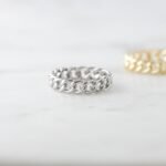 925 Silver Plain Chain Ring - Image 3