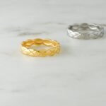 925 Silver Plain X Band - Image 5