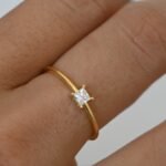 925 Silver Princess Cut Engagement Ring - Image 4