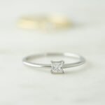 925 Silver Princess Cut Engagement Ring - Image 2