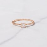 925 Silver Princess Cut with Spiral Band - Image 3