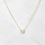 925 Silver Radiant Bezel Necklace - Image 6