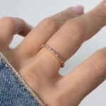 925 Silver Rainbow Eternity Ring - Image 4