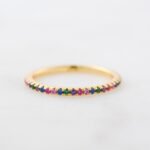 925 Silver Rainbow Eternity Ring - Image 3