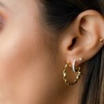 925 Silver Ribbon Hoop Earrings - Image 5