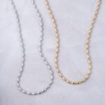 925 Silver Rice Bead Necklace - Image 4