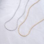 925 Silver Rice Bead Necklace - Image 3