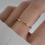 925 Silver Ruby 3 Stone Diamond Ring - Image 8