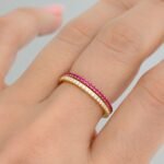 925 Silver Ruby Eternity Ring - Image 8
