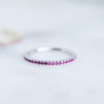 925 Silver Ruby Eternity Ring - Image 5