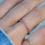 925 Silver Ruby Eternity Ring - Image 2