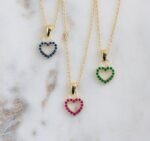 925 Silver Ruby Heart Necklace - Image 4