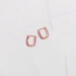 925 Silver Ruby Huggies Earring - Image 6