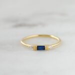 925 Silver Sapphire Baguette Ring - Image 5