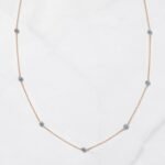 925 Silver Sapphire Beaded Necklace - Image 5